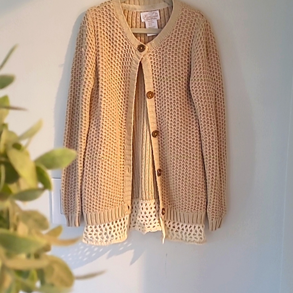 Knit girls cardigan sweater size 6x